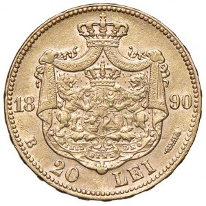 ROMANIA Carlo I (1881-1914) 20 Lei 1890 - Fr. 3 AU (g 6...