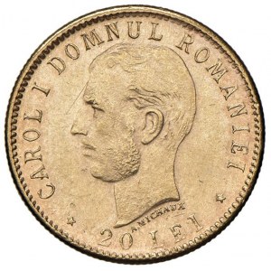 ROMANIA Carol I (1881-1914) 20 Lei 1906 - KM 37 AU (g 6...
