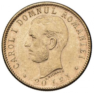 ROMANIA Carol I (1881-1914) 20 Lei 1906 - KM 37 AU (g 6...