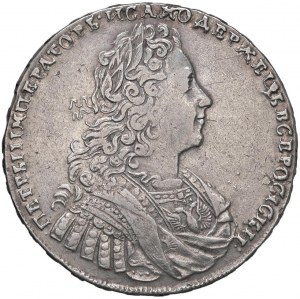 RUSSIE Pierre II (1727-1730) Rouble 1729 - KM 182.3 AG (...