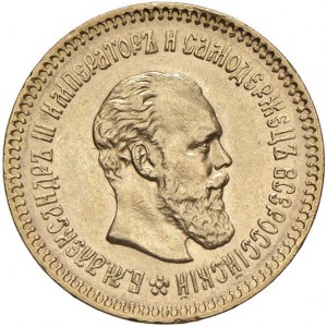RUSSIE Alexandre III (1881-1894) 5 Roubles 1887 - KM Y42....