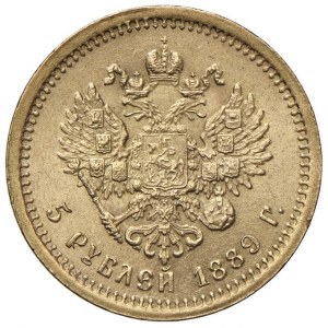 RUSSIE Alexandre III (1881-1894) 5 Roubles 1889 - KM Y42....