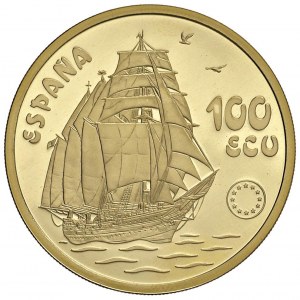 SPAIN Juan Carlos I (1975-2014) 100 Ecu 1993 - KM N10 ...