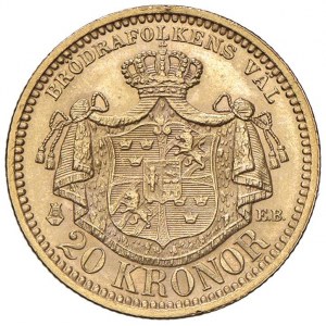 SVEZIA Oscar II (1872-1907) 20 Kronor 1899 - KM 748; Fr...