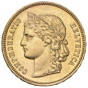 SUISSE 20 Francs 1888 - KM 31.3 AU (g 6.45) RRR 4.22...