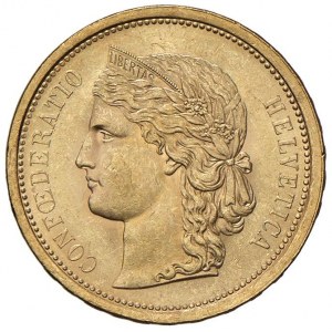 SUISSE 20 Francs 1886 - KM 31.3 AU (g 6.46) ...