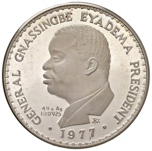 TOGO 10,000 Francs 1977 - KM 9 AG (g 49.42) Only 25 pe...
