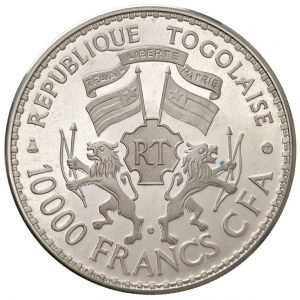 TOGO 10.000 Franchi 1977 - KM 9 AG (g 49,42) Solo 25 pe...