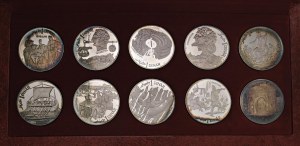 TUNISIA Dinar 1969 - AG Ten pieces in elegant case...