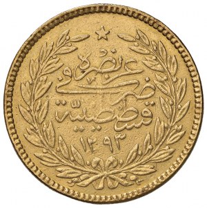 TURCJA Abdul Hamid II (1876-1909) 500 Kurush 1293 (187...