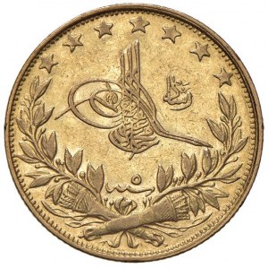 TURCJA Mehmed V (1909-1918) 100 Kurush (1327) 5 - Fr. ...