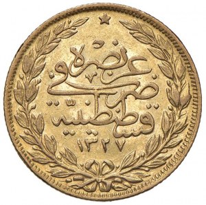 TURCJA Mehmed V (1909-1918) 100 Kurush (1327) 5 - Fr. ...