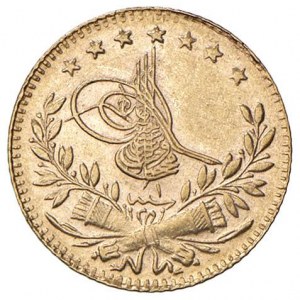 TURCJA Mehmed VI Vahideddin (1918-1922) 25 Kurus 1336 ...