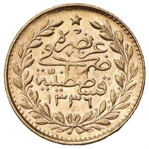 TURCJA Mehmed VI Vahideddin (1918-1922) 25 Kurus 1336 ...