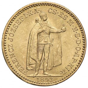 HUNGARY Francis Joseph I (1848-1916) 20 crowns 189...