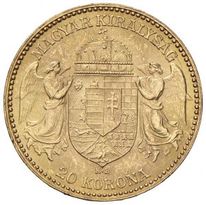 HUNGARY Francis Joseph I (1848-1916) 20 crowns 189...