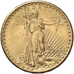USA 20 dolarów 1925 - KM 131 AU (g 33,42)...