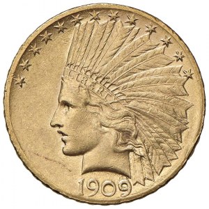 U.S. 10 Dollars 1909 - KM 130 AU (g 16.72) Colpetto al b...