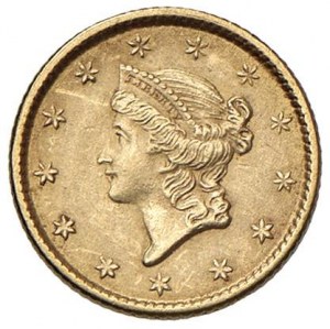 US Dollar 1853 - KM 73 AU (g 1.63)...