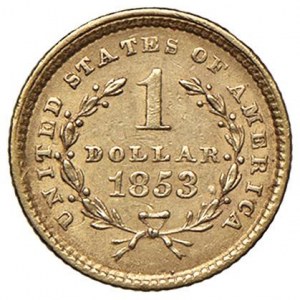 US Dollar 1853 - KM 73 AU (g 1.63)...