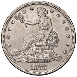 USA Trade Dollar 1877 - KM 108 AG (g 27,17) Minimi...