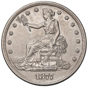 U.S. Trade Dollar 1877 - KM 108 AG (g 27.17) Minimal striking...