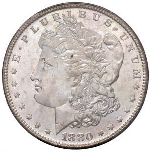 USA Dollaro 1880 S - KM 110 AG In slab PCGS MS 65+ cod....