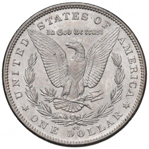 US Dollar 1891 CC - KM 110 AG (g 26.77) Marks from c...