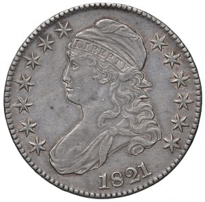 USA Half dollar 1821 Philadelphia. Liberty - S. 196 A...