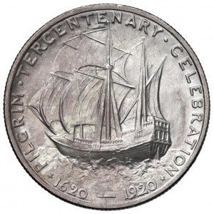 USA Half dollar 1920 D - KM 147 AG (g 12.49) Pilgrim ...
