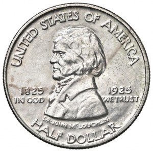 Półdolarówka USA 1925 - KM 158 AG (g 12,46) Fort Vanco...