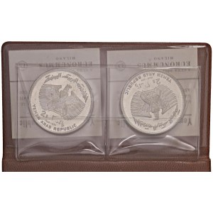 YEMEN 20 Rials 1969 Apollo 11 - KM 2, 3 AG (25,00 + 25,...
