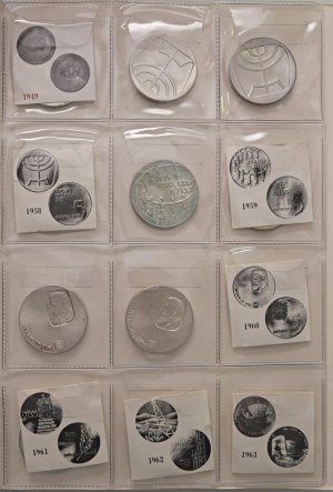 ISRAEL Album containing 85 silver coins from the years...