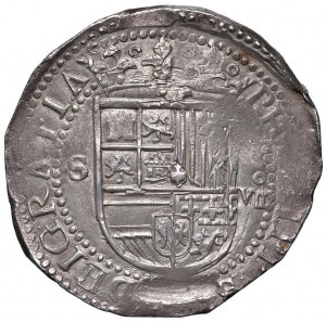 SPAIN Philip II (1555-1598) Seville - 8 Reales - Ca...