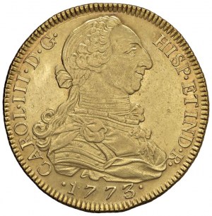 SPAIN Charles III (1759-1788) Madrid - 8 Escudos 1773/2 ...