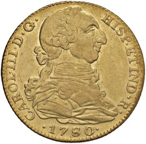 SPAIN Charles III (1759-1788) Madrid - 4 Escudos 1780/79...