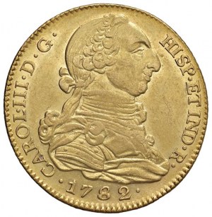 ŠPANĚLSKO Karel III (1759-1788) Madrid - 4 Escudos 1782 PJ...