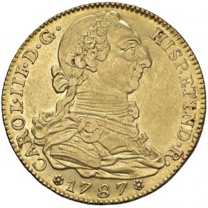 ESPAGNE Charles III (1759-1788) Madrid - 4 Escudos 1787 DV...