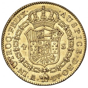 ESPAGNE Charles III (1759-1788) Madrid - 4 Escudos 1787 DV...
