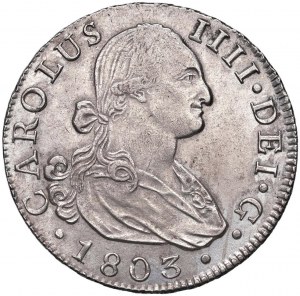 SPAIN Charles IV (1788-1808) Seville - 8 Reales 1803 C...