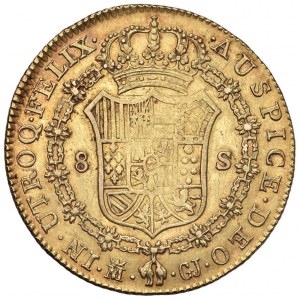 SPAGNA Ferdinando VII (1808-1833) Madrid - 8 Escudos 18...