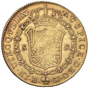 SPAGNA Ferdinando VII (1808-1833) Madrid - 8 Escudos 18...