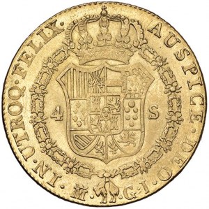SPAIN Ferdinand VII (1808-1833) Madrid - 4 Escudos 18...