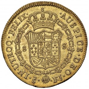 CILE Carlo IV (1788-1808) Santiago - 8 Escudos 1808 FJ ...