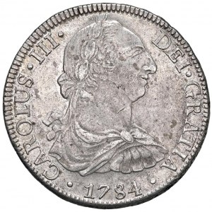 MEXIQUE Charles III (1759-1788) 8 Reales 1784 Mo FM - KM ...