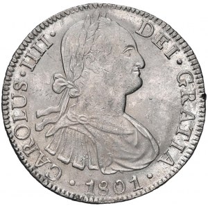 MESSICO Carlo IV (1788-1808) 8 Reales 1801 Mo FM - KM 1...