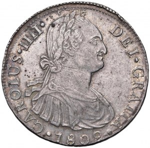PERU Charles IV (1788-1808) Lima - 8 Reales 1802 IJ - KM ...