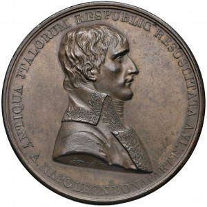 Medaile Ústava Italské republiky z roku 1802 v Lyonu...