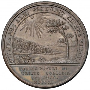 Medaile Ústava Italské republiky z roku 1802 v Lyonu...