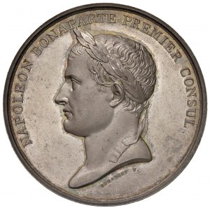 Medaglia 1802 Pace di Amiens. D/ NAPOLEON BONAPARTE PRE...